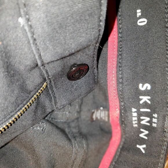 WHBM  Sculpt High Rise Skinny Black Ankle Jeans Sz 0 NWOT - Picture 5 of 6